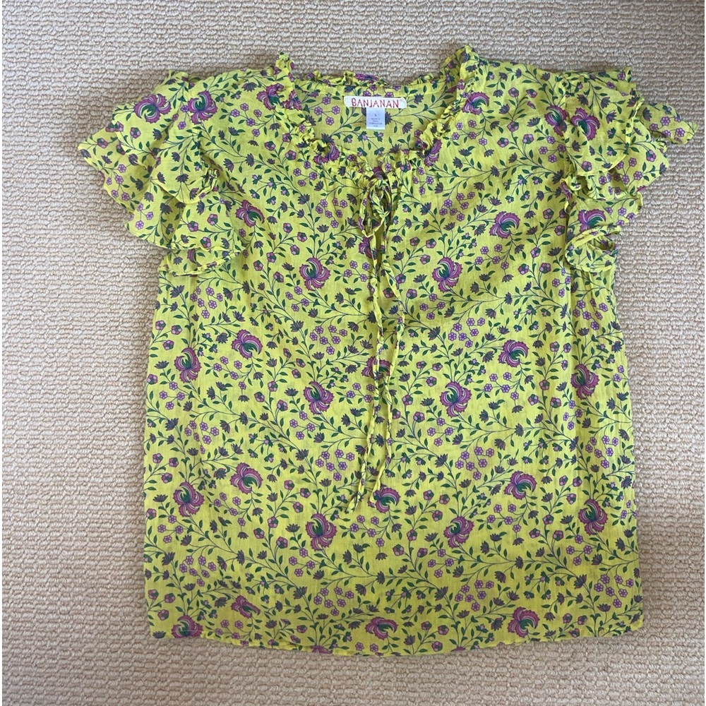 Banjanan Yellow Floral Blouse